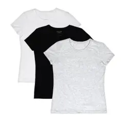 【新品】バナナ リパブリック ウィメンズ クルーネックTシャツ 3枚組 Lのサムネイル