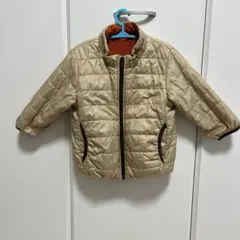 ベージュ 中綿入りジャケット 90cm