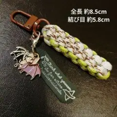 ㉓ハロウィン面白チャーム スカル 骸骨 コウモリチャーム パラコードキーホルダー