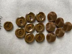 ボタン　茶系　（KA-34）