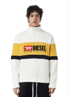DIESEL ハーフジップ トレーナー グレー ロング アシンメトリー DIESEL ハーフジップ トレーナー グレー ロング アシンメトリー - メルカリ