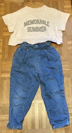 GU 110cm トップス　サルエルパンツ　セット