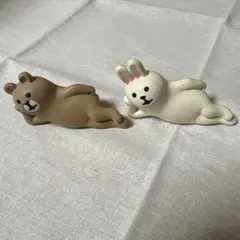 コンコンブル concombre 寝そべりうさぎさんと寝そべりくまさん