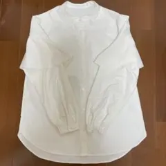 GU フリル付きホワイトシャツ Sサイズ