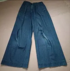 ユニクロ　デニムワイドパンツ 36サイズ