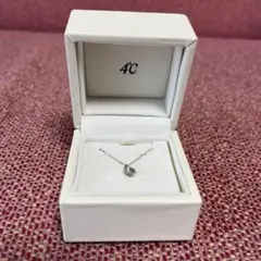 匿名配送❣️4℃ ネックレス ハート シルバー ガーネット エターナル 