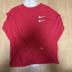 NIKE ダブルスウッシュ 長袖カットソー レッド