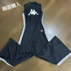 韓国購入　Kappa ノースリーブ オールインワン ブラック