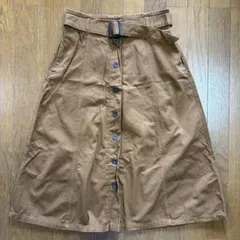 レディース　ライトオン　BACK NUMBERスカート　ミモレ丈　ベルト付き