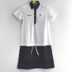 新品 アディダス adidas ワンピース ゴルフ テーラーメイド 白×紺黒 Mのサムネイル