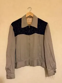 50s Sport Chief カスリ柄レーヨン ギャバジンジャケット