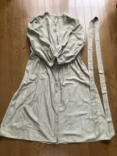 private pause シャツワンピース カーキ ロング かわいい 3L