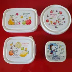 SNOOPY 保存容器 4個セット　ウッドストック