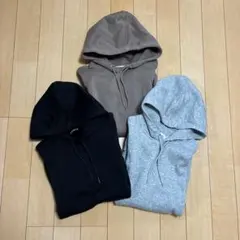 GU スウェットプルパーカー 3点