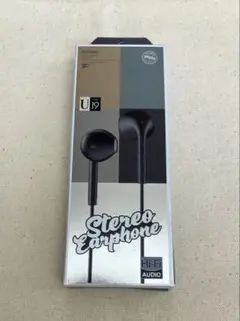 有線ステンレオイヤホン マイク付き【1個】3.5mmブラック　黒　テレビ　ラジオ