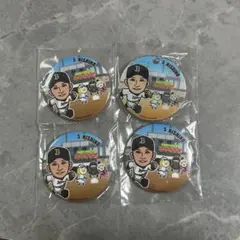 オリックス 宮崎キャンプ ガチャ 缶バッジ&アクリルキーホルダー 西野