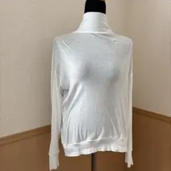NARU ホワイト ハイネック Tシャツ サイズ1