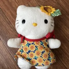 ハローキティ ぬいぐるみ 花柄ドレス