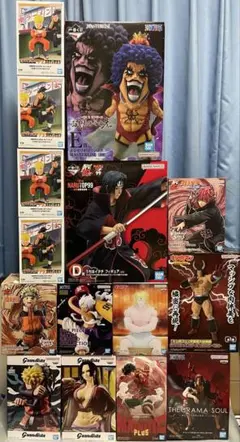 一番くじ　プライズフィギュア　15点　まとめ売り　ナルト　ワンピース　セット