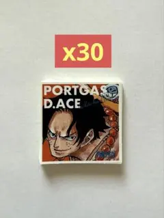 最強ジャンプ付録　ワンピース ホロステッカー エース　30枚
