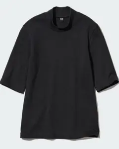 UNIQLO・ハイネック ５分袖トップス M