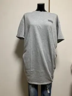 RODEO CROWNS シンプル ロゴ 半袖 Tシャツ ワンピース グレー