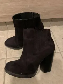 美品　ZARA サイドゴア ブーティ ブーツ　スウェード　37