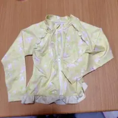 ラッシュガード　アリエル　（長袖・フリル付き）110サイズ