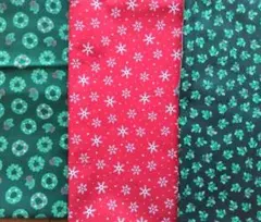 クリスマス生地☆３種セット