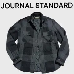 JOURNAL STANDARD チェック中綿裏キルト シャツジャケット　M