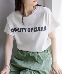 PUAL CE CIN(ピュアルセシン) シンプルロゴプリントTシャツのサムネイル
