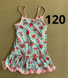 ストロベリー柄 ワンピース水着 120cm