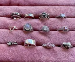 シルバーリングセット 12個