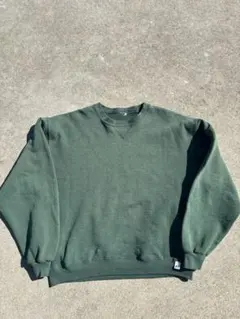 90’s USA製　Russell ラッセル　スウェット　グリーン　無地