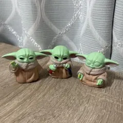 スターウォーズ マンダロリアン グローグー ソフビパペットマスコット 3個セット