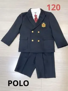 POLO　フォーマル　セットアップ　金ボタン　ダブル　男の子　120