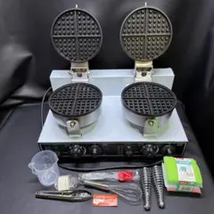◉※後左1031 未使用保管品 業務用 ダブルワッフルメーカー 電気式 ◉※後左1031 未使用保管品 業務用 ダブルワッフルメーカー 電気式