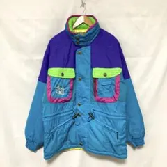 90s 古着 Y2K ナイロンジャケット L oldビンテージ スキー 中綿