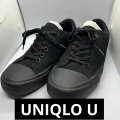 【UNIQLO】スニーカー ブラック 25.5cm シンプル カジュアル