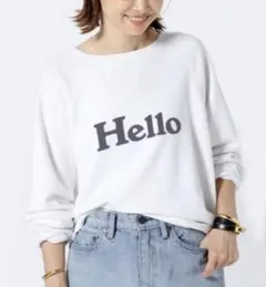 【お値下げ】MADISONBLUE　HELLO スウェット　02　ホワイト MADISONBLUE HELLO スウェット 02 ホワイト - メルカリ