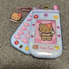 サンリオ ハローキティ スライドガラケーキーホルダー GOGO GAL 日焼け