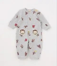 petit main 【おさるのジョージ】総柄2WAYオール