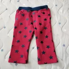 ミキハウス mikihouse 裏起毛 フリース 星柄 パンツ レギンス 80