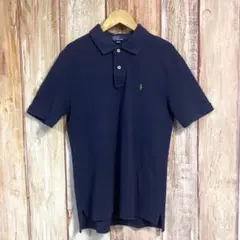 ポロバイラルフローレン　キッズ　子供服　半袖　ポロシャツ　ネイビー　ロゴ刺繍