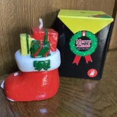 【新品未使用】サンタブーツのメロディキャンドル　ボックス付