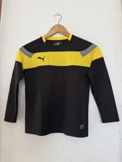 PUMA 長袖 サッカーウェア 140cm 黒/黄色
