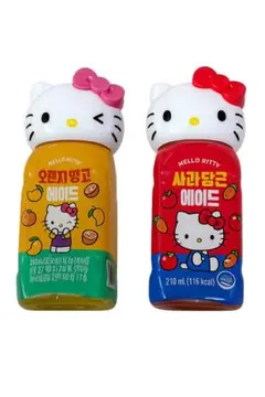 韓国限定　セブンイレブン ハローキティ　ドリンク　キーホルダー　セットのサムネイル