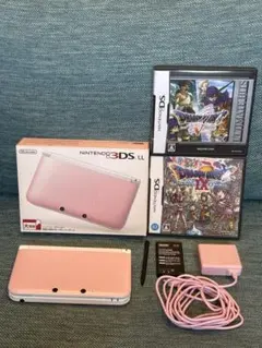 ニンテンドー3DS LL ゲームソフト2本付き ピンク