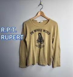 ◼️R.P.T. RUPERT◼️染み込み3段プリント　長袖Tシャツ ベージュ:Mのサムネイル