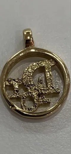 クリスチャンディオール ネックレストップ ブランドロゴ ゴールド ヴィンテージ